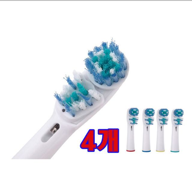 브라운 호환 전동 칫솔모 듀얼 구강 케어 칫솔