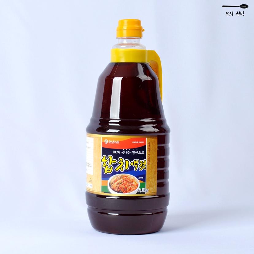 B의식탁 김장 액젓 멸치 까나리 새우 합치 2.1kg | 종합 액젓