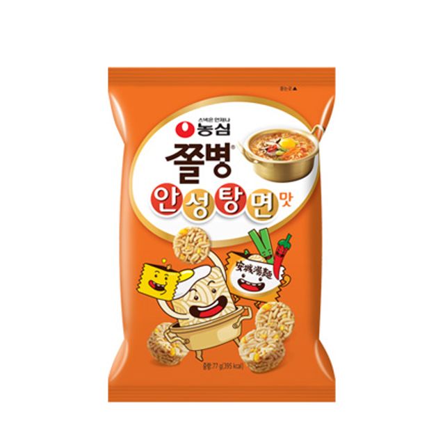농심 쫄병 안성탕면맛 스낵 82g x5개 매콤한 맛