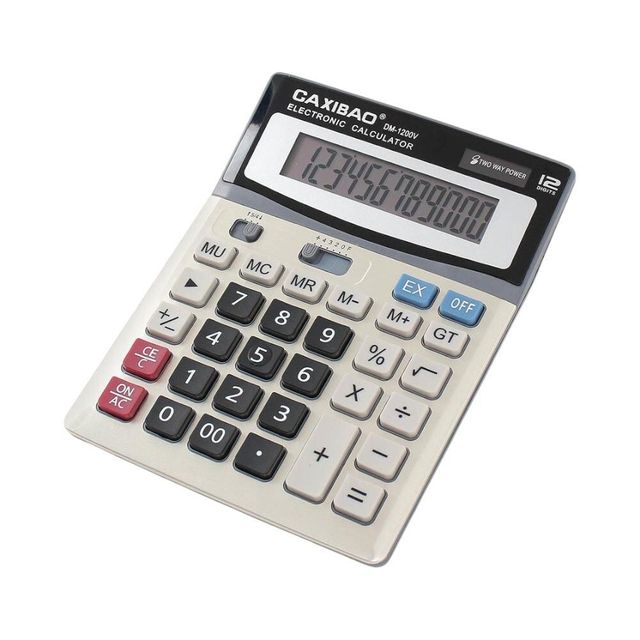 12자리 사무용 태양광 전자계산기