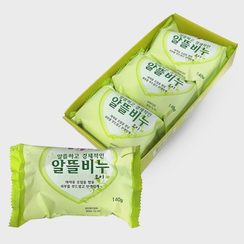 말표 알뜰 비누 오이 140g 3개입 상쾌한 목욕 비누