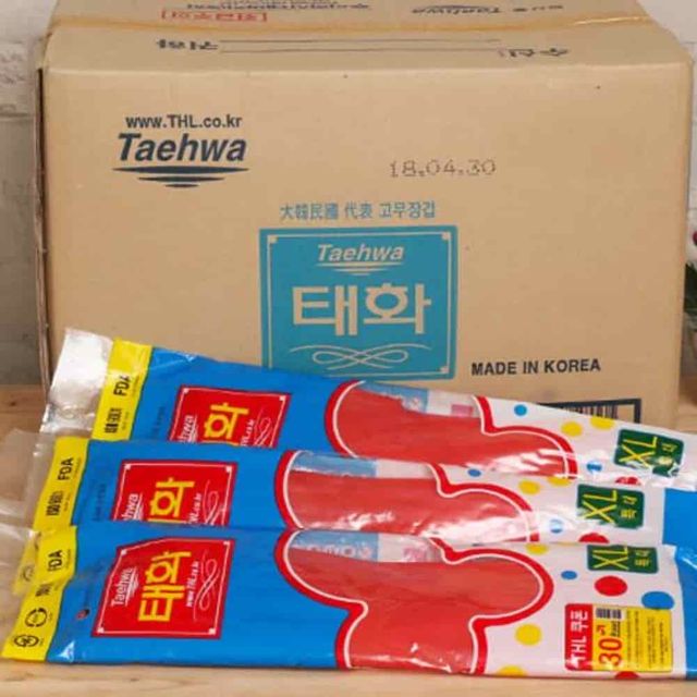 고무장갑 XL 레드 100켤레 긴고무장갑 국산고무장갑 구멍안나는고무장갑 주방고무장갑