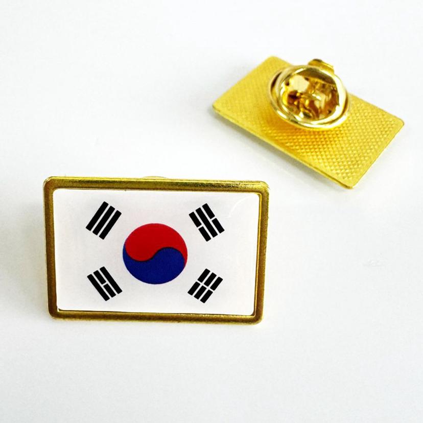 태극기 뱃지 배지 애국 현충일 기념 패션 브로치