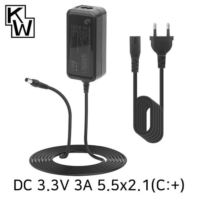 KW 3.3V 3A SMPS 아답터 5.5x2.1mm C대 - 네트워크 장비 전원 공급