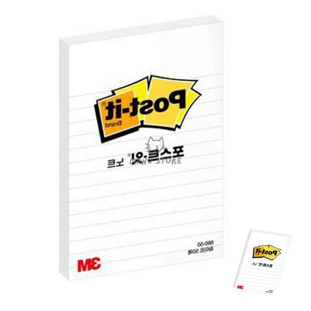 점착식메모지 귀여운메모지 포스트잇 노트 화이트 스노우화이트 102x152mm