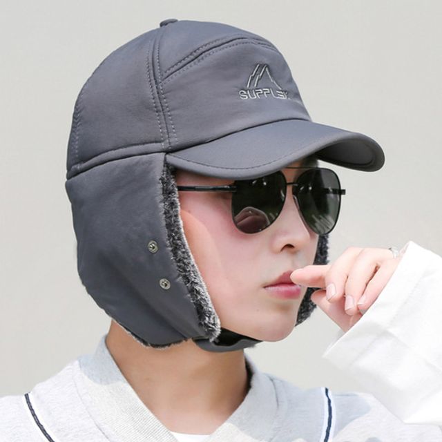 남성 3색 방한 털방울 모자 STC-490003 - 겨울 방한모