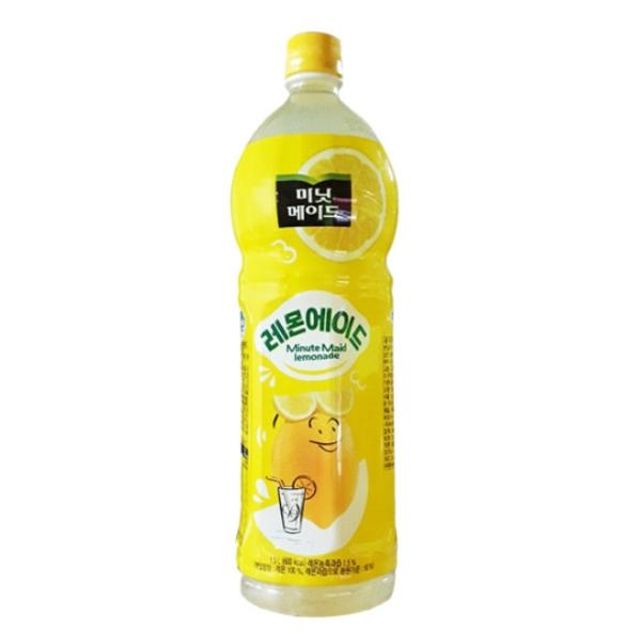 미닛메이드 레몬에이드 1.5L - 상큼한 해태음료 과즙 음료