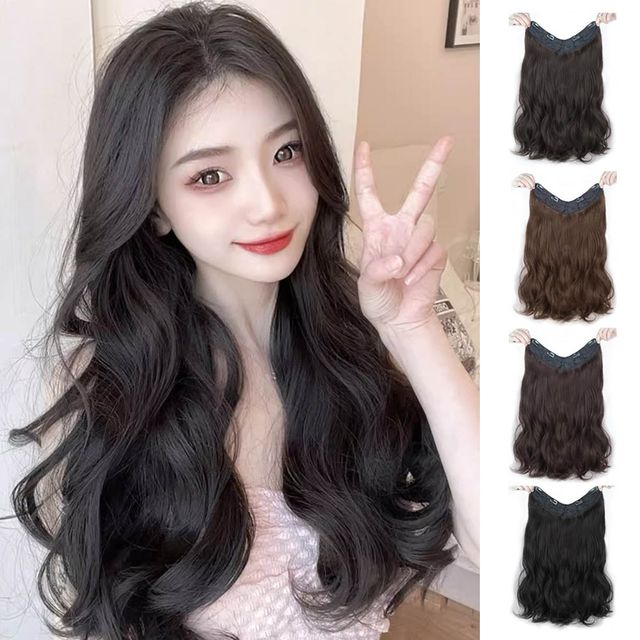 웨이브 부분가발 여자가발 여성 앞머리 정수리