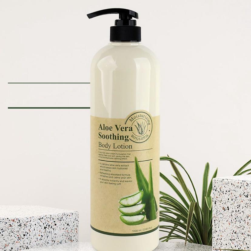 알로에 바디로션 1000ml 대용량 수분 공급 보습