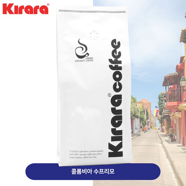 키라라 갓볶은원두 콜롬비아 수프리모 1kg - 신선한 아라비카 원두