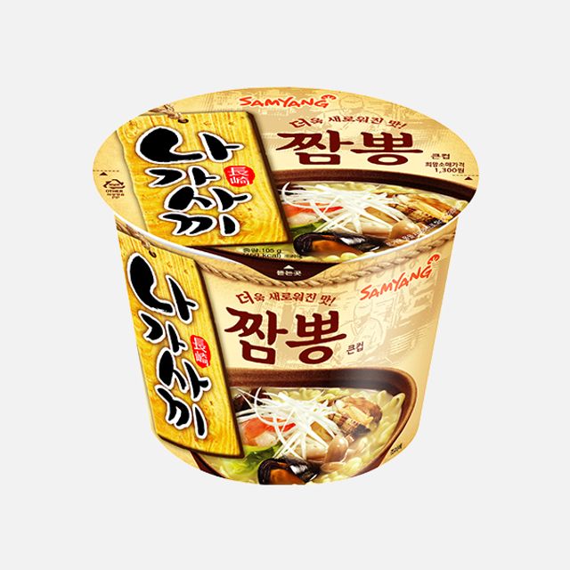 삼양 나가사끼 짬뽕 큰컵 용기면 16개입 박스 세트