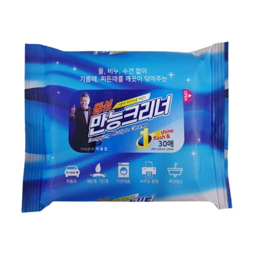 동성 만능크리너 30매 캡형 다용도 세정 티슈