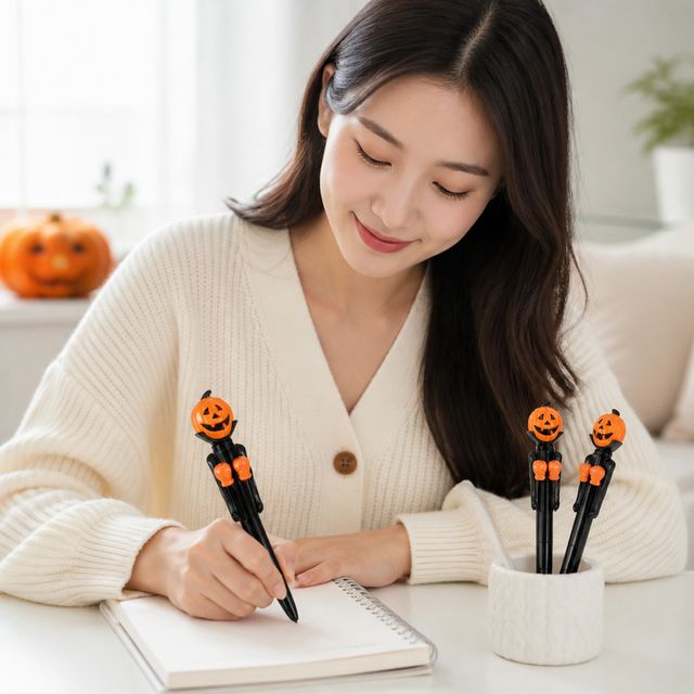 할로윈 소품 복싱 글러브 볼펜 빛나는 펀치 장난감 필기구 1P