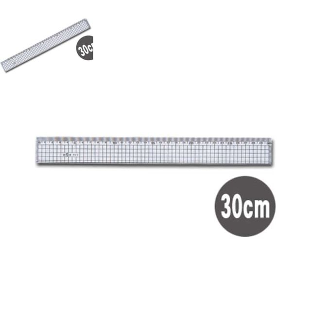 방안직자 30Cm 2mm 커팅자 눈금자 직각자 재단자