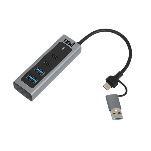USB A타입 3.0 C타입 3.1 4포트 허브 PC 마이크 캠 외장하드 카드리더기 방송 게임 LED 무선 키보드 마우스
