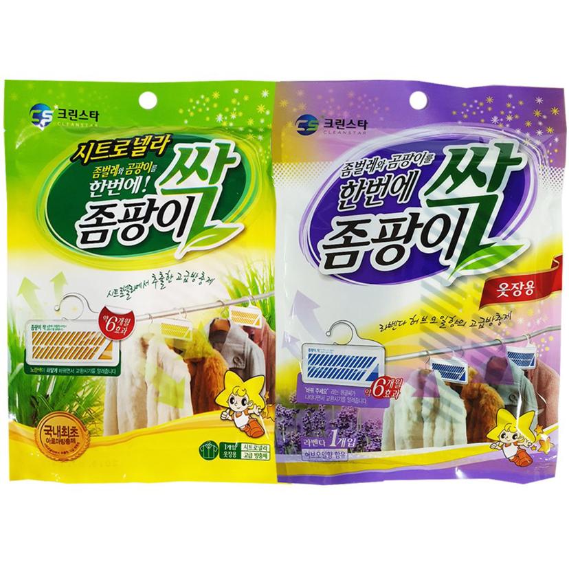 크린스타 좀팡이싹 옷장용 - 방충제 및 좀약 제습 효과