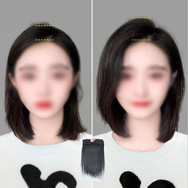 키밍 헤어 뽕 볼륨 부분 가발 정수리 피스 15CM