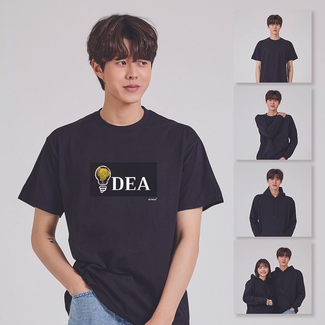 키밍 IDEA 그래픽티셔츠 - 남녀공용 여름 티셔츠