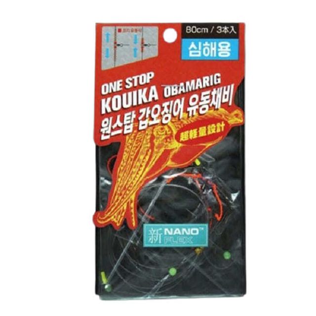 니켄 갑오징어 쭈꾸미 채비 바다 낚시 유동 가지줄