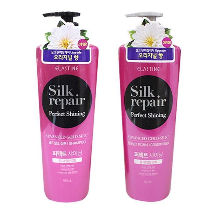엘라스틴 골드실크 샴푸 린스 550ml 헤어 케어