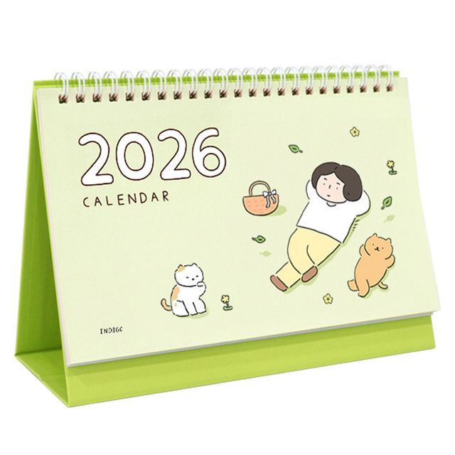 인디고 2025-2026 탁상 달력 일상 데스크캘린더