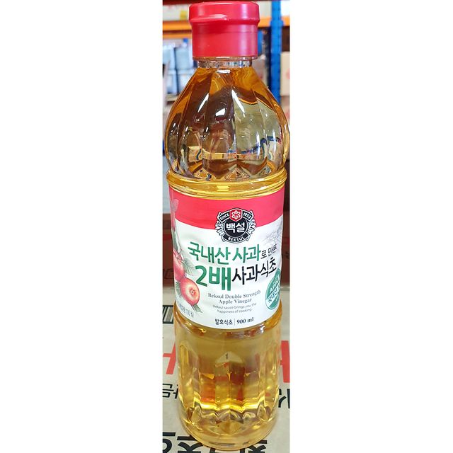 백설 2배사과식초 900ml 15개 대용량 세트 - 식초 사과식초