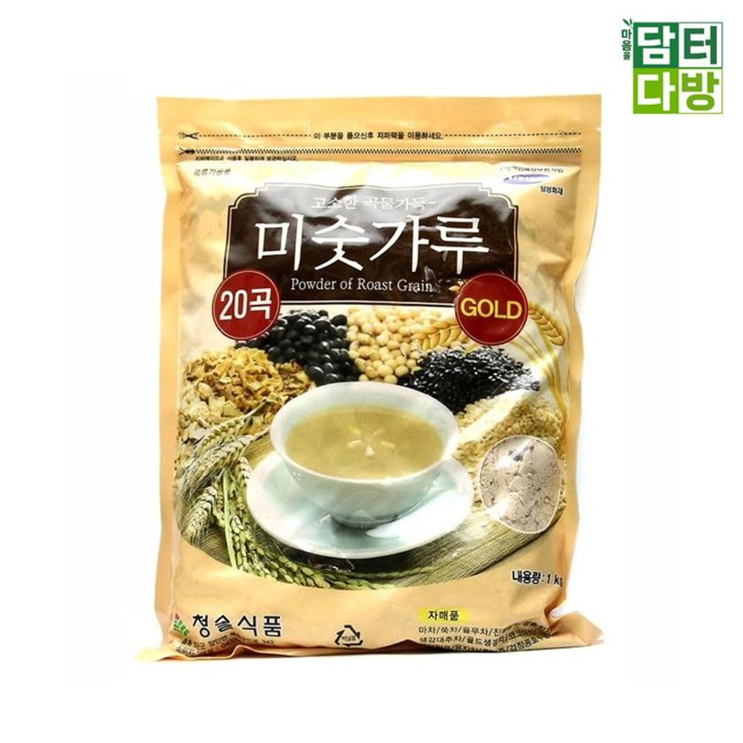 청솔 20곡 미숫가루 1kg - 영양 가득한 식사 대용 선식