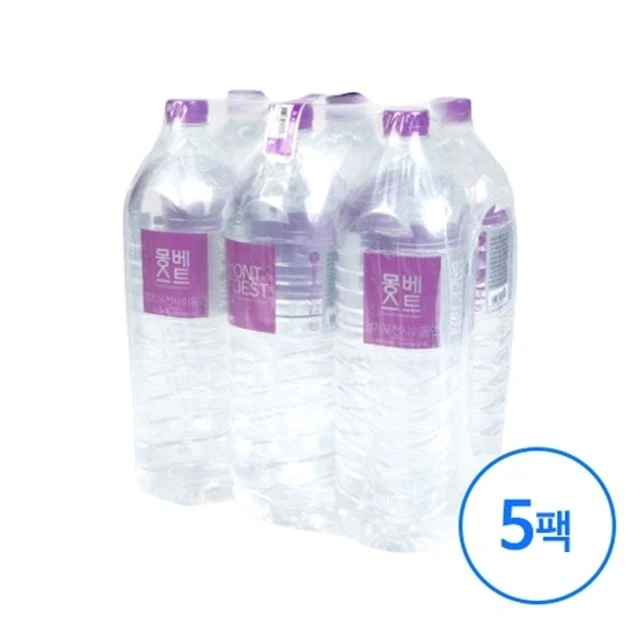 몽베스트 생수 무라벨 2L 30병 대용량 세트