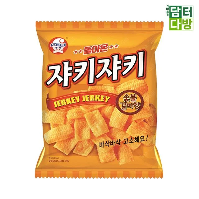 빙그레 쟈키쟈키 70g X 16개, 바삭한 옥수수 스낵 대용량