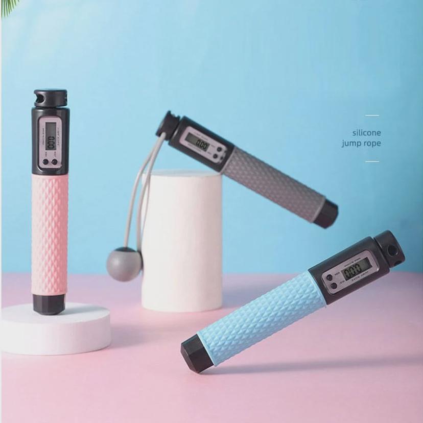 2in1 실리콘 줄넘기 줄없는 무선 줄넘기 무게추 포함