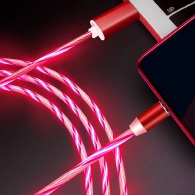 엠비언트 아이폰8핀 마그네틱 흐르는 불빛 LED 마이크