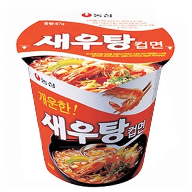 농심 새우탕면 소컵 6입, 진한 새우 국물 라면