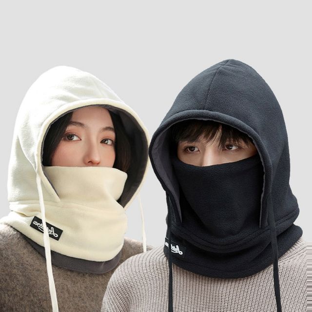 남녀공용 겨울 필수 아이템 일체형 부드러운 후드워머 - 귀달이모자