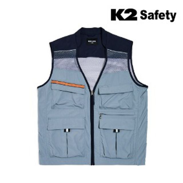 K2 세이프티 21VE-614R 조끼 그레이작업복 의류 패션