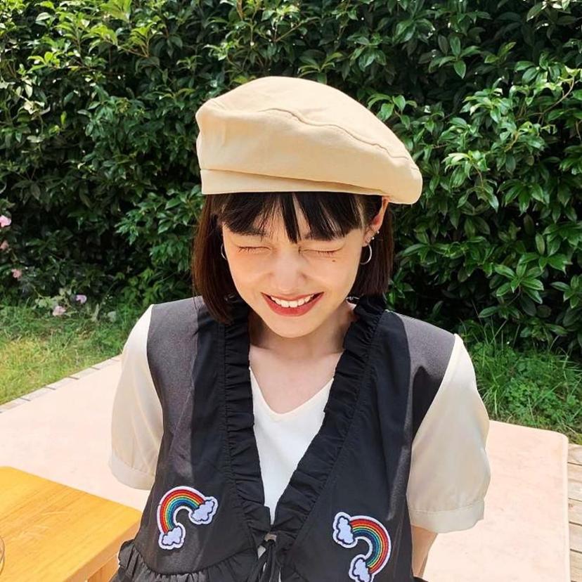 패션 편한 베레모 여성 남녀공용 모자 코디 아이템