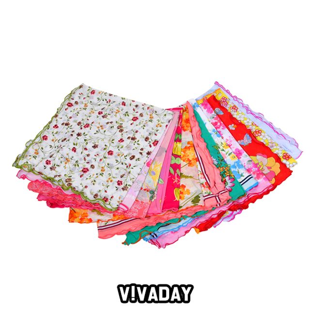 VIVADAY-SC87 여성 순면 손수건 임의배송 실용적 아이템