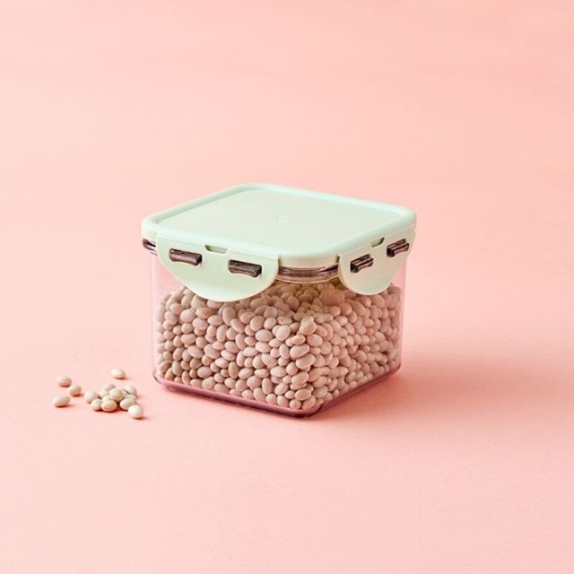락앤락 비스프리 트라이탄 밀폐용기 투명 퓨어 반찬통 정사각 680ml LBF851