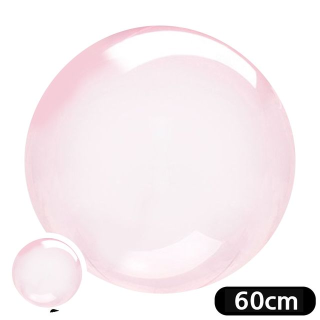 컬러풍선 생일파티풍선 버블풍선 원형 풍선 크리스탈 60cm 레드