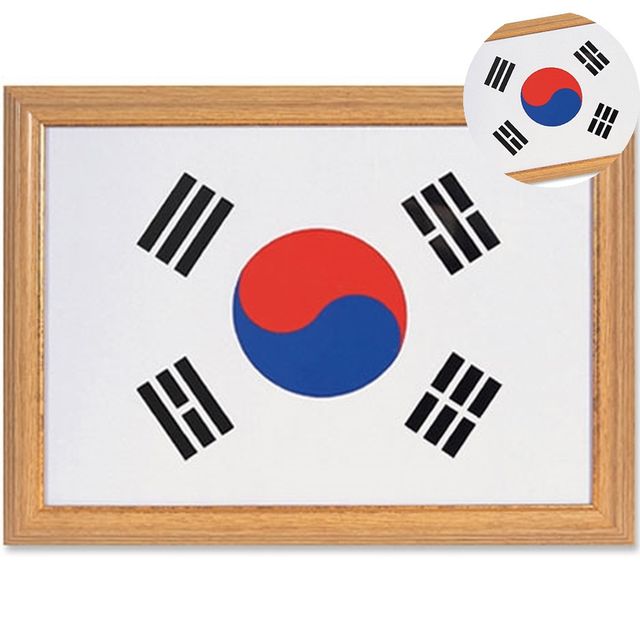 메달 태국기 태극기 A3액자