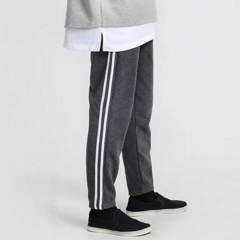 남성 기모 트레이닝 바지 - 옆이선 일자 데일리 팬츠