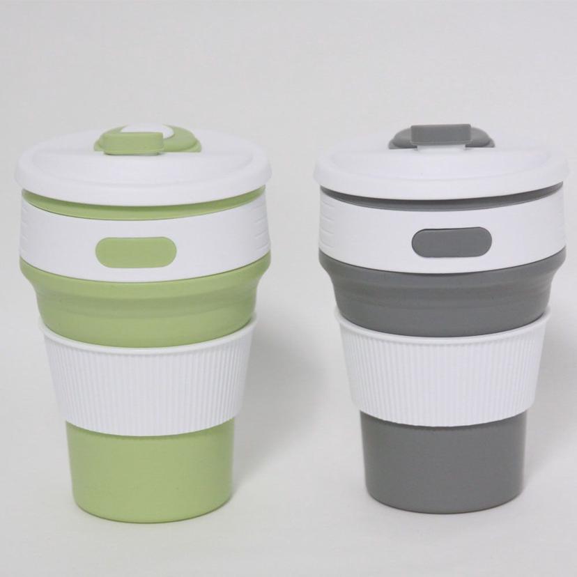 필승 실리콘 자바라 텀블러 350ml - 접이식 휴대용 컵