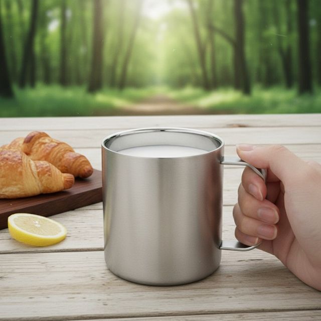 이중진공 스테인리스 캠핑컵 400ml 결로방지 보온보냉