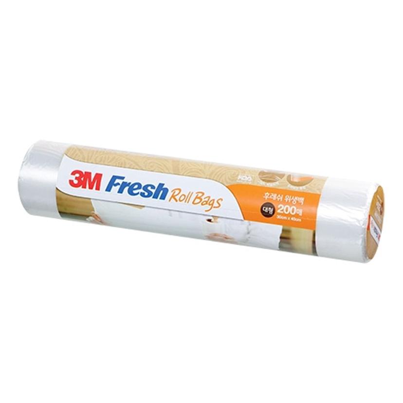 3M 후레쉬 위생백 대 200매 - 비닐 롤백 크린백