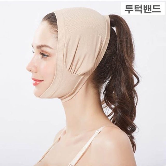 브이라인 완성 동안 얼굴 리프팅 투턱 밴드 코르셋