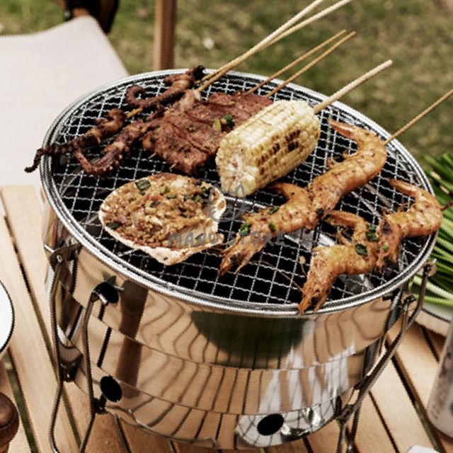 석쇠구이 야외용그릴 폴딩 숯불 그릴 화로대