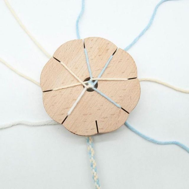쿠미히모 8슬롯 소원팔찌만들기 diy 원목 팔찌 직조보드 쿠미히모 소원 직조보드 홈패브릭 원목