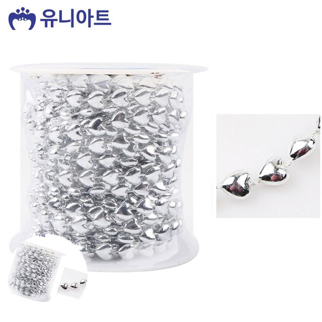 비즈팔찌부자재 비즈공예팔찌부자재 롤체인줄 투명