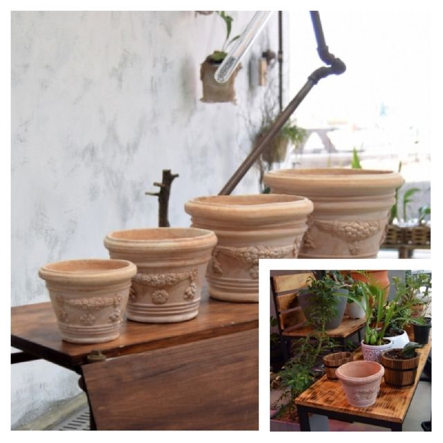 이탈리아 수제토분VLF I420 D20 20x15cm 야외화분 베란다화분 정원화분 실내화분
