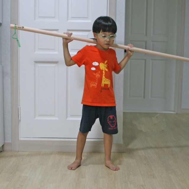 국산 편백나무 스트레칭봉 대 150cm 봉운동 체조용