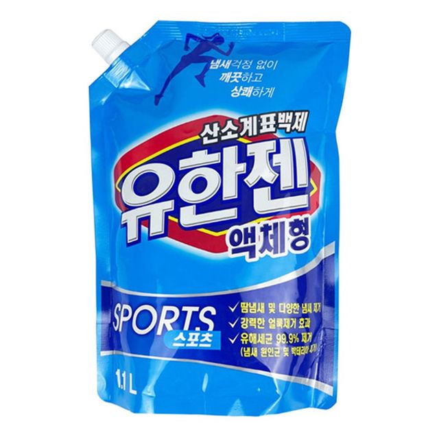 IS-SA 유한젠 스포츠 산소계표백제 액체형 리필 1.1L